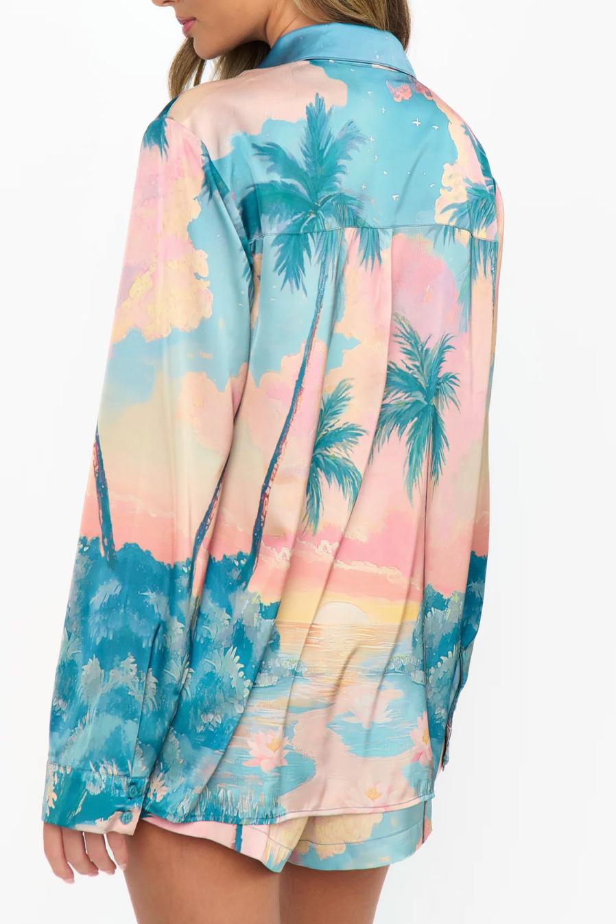 Sunset Cove Silky Early Riser PJ Set
