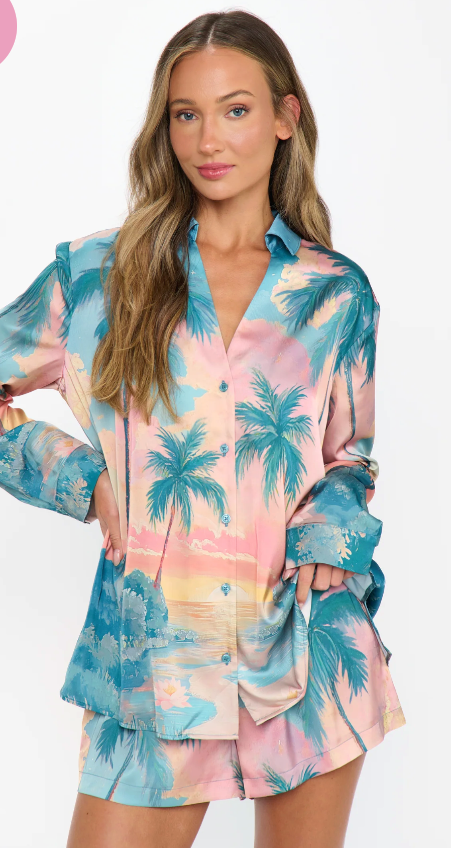 Sunset Cove Silky Early Riser PJ Set