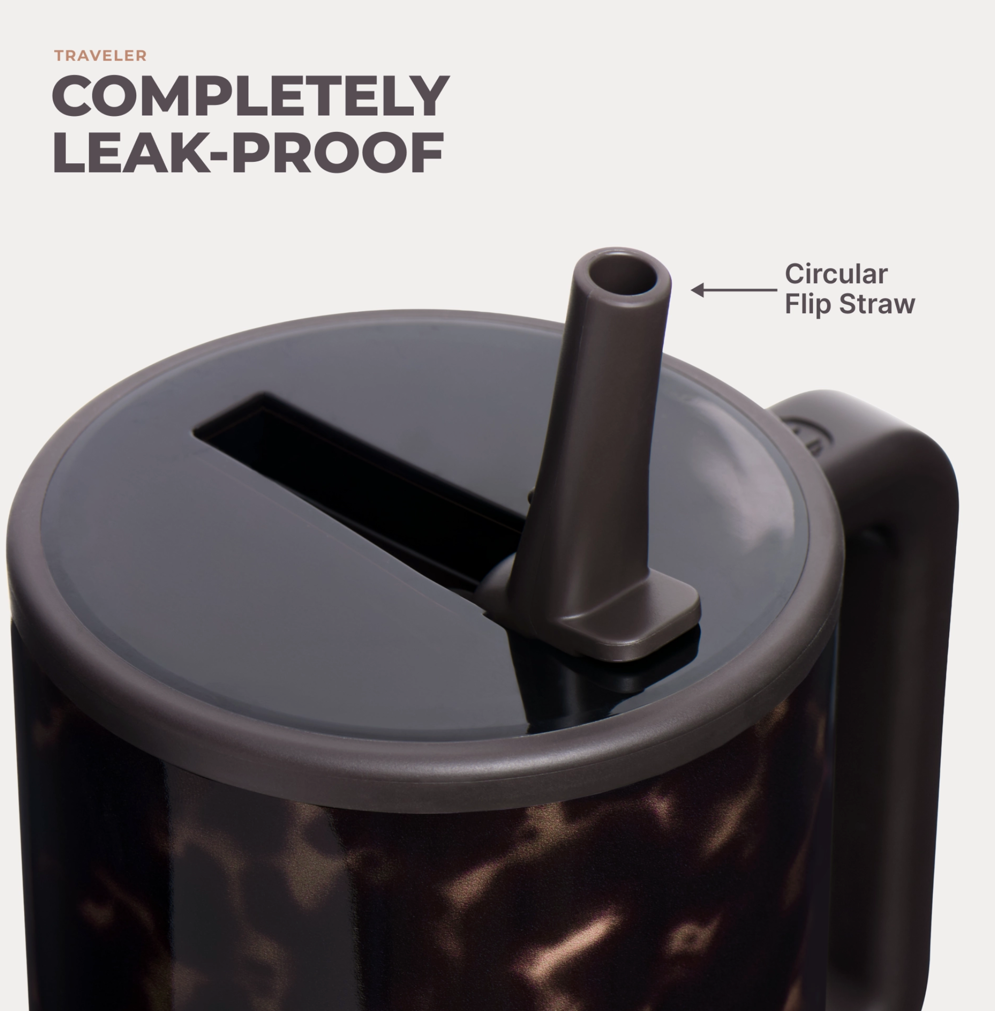 Mocha Tortoise Traveler 32oz