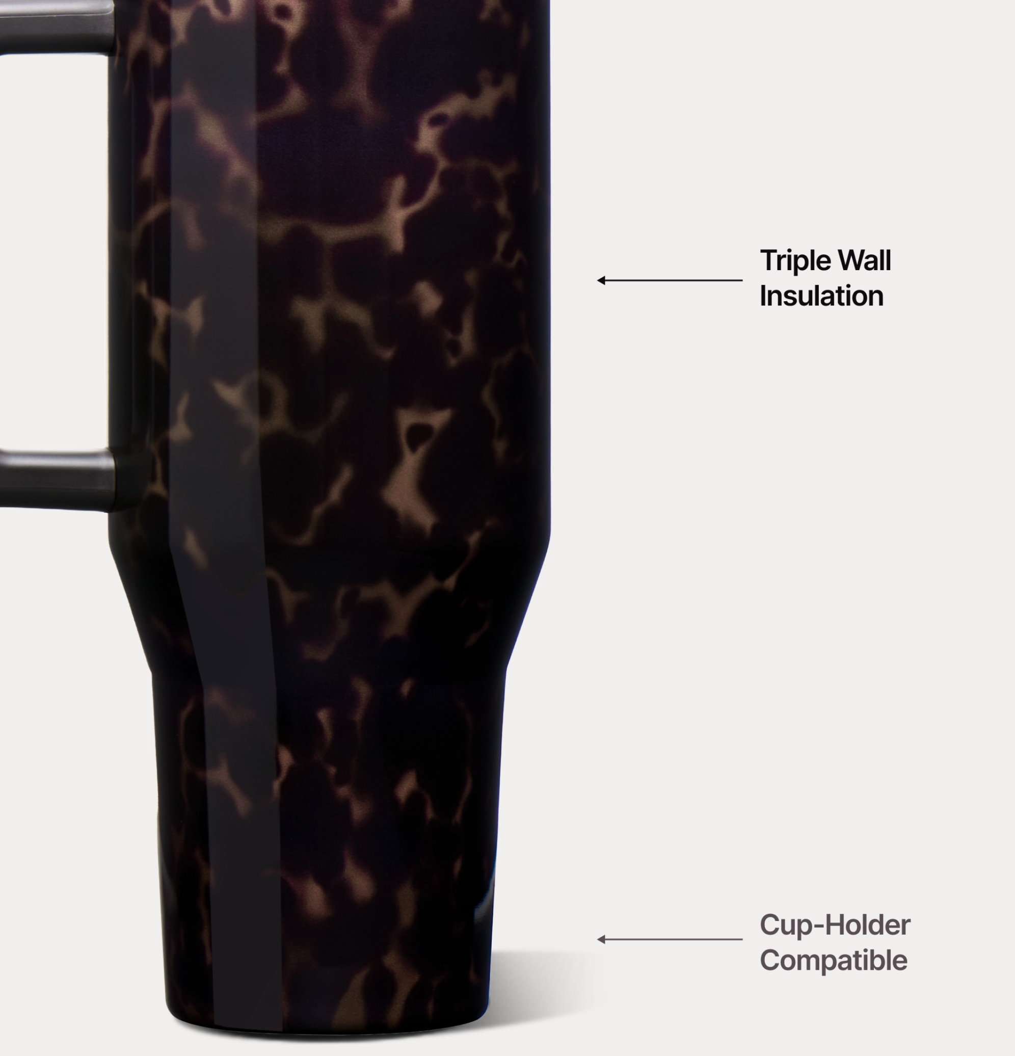 Mocha Tortoise Traveler 32oz