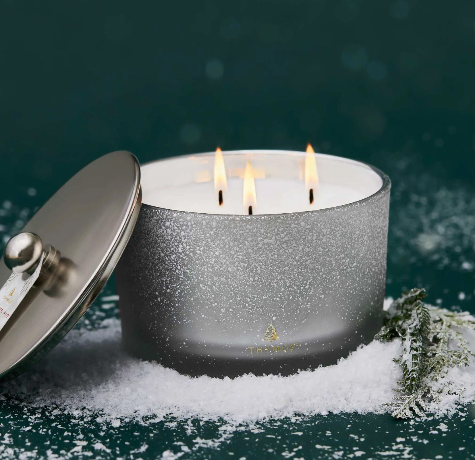 Frasier Fir Flocked 3-Wick Candle