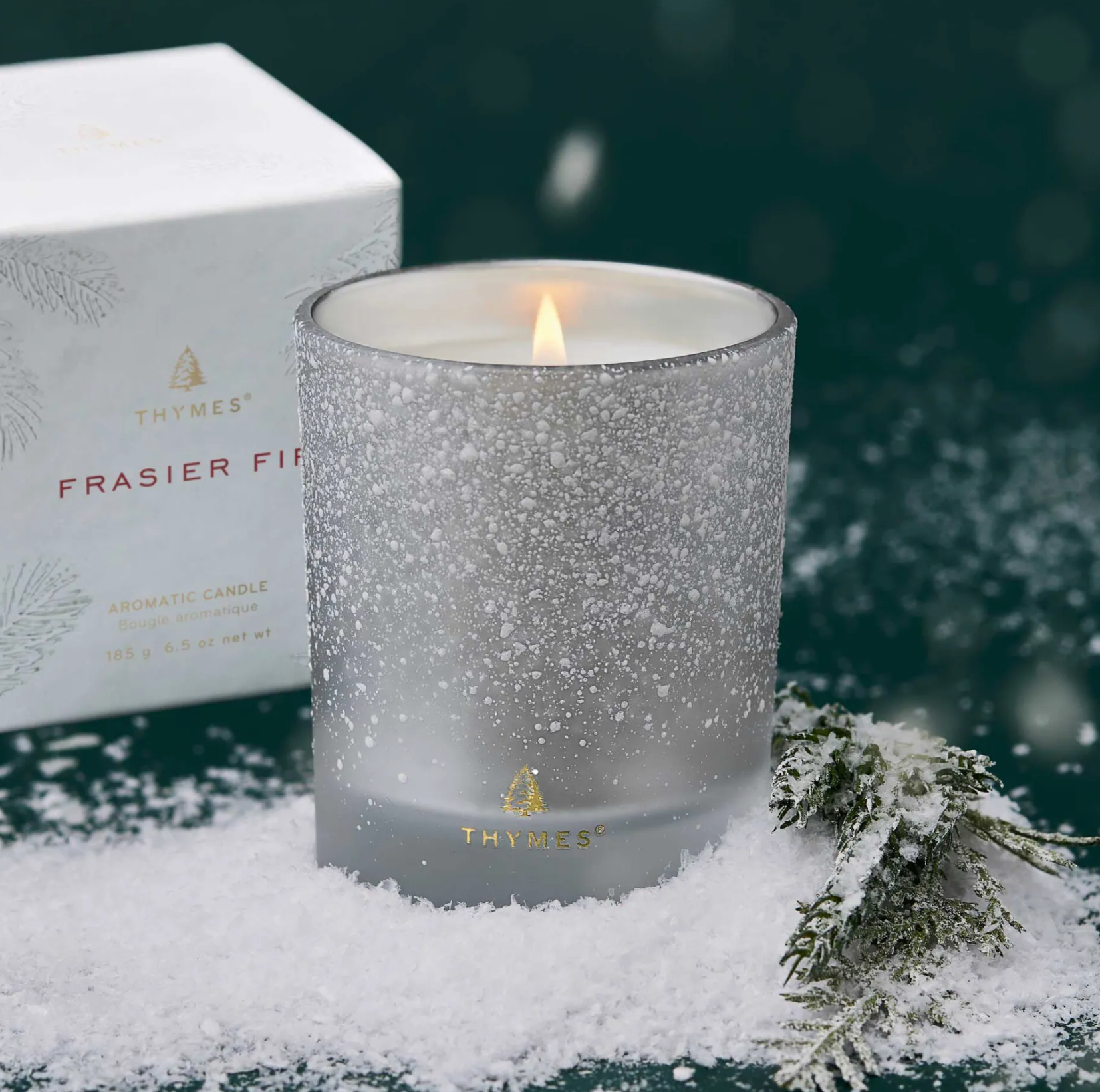 Frasier Fir Flocked 6.5 oz Candle