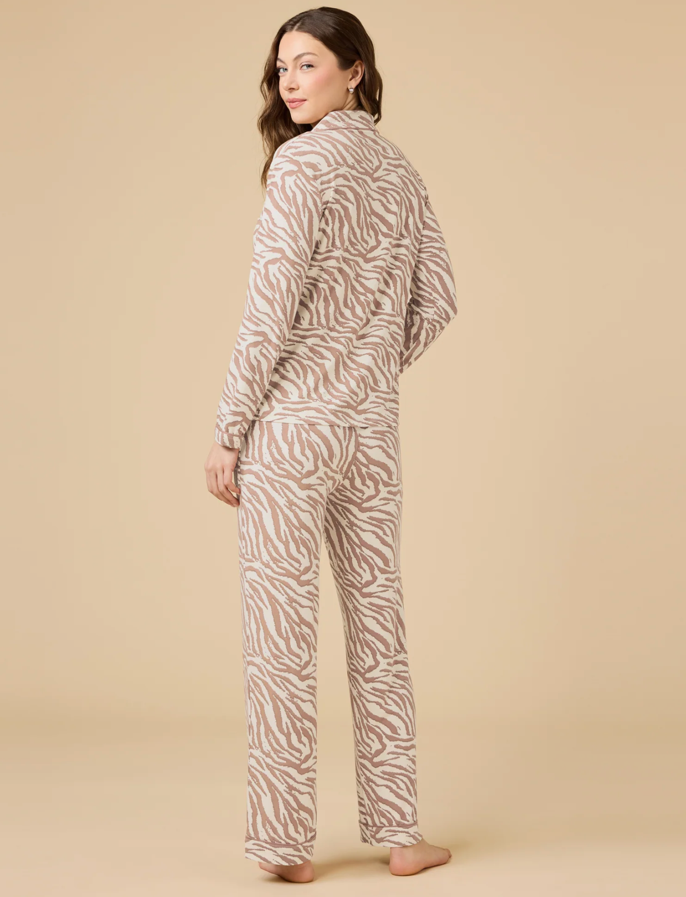 Zebra Long Sleeve & Pant PJ Set