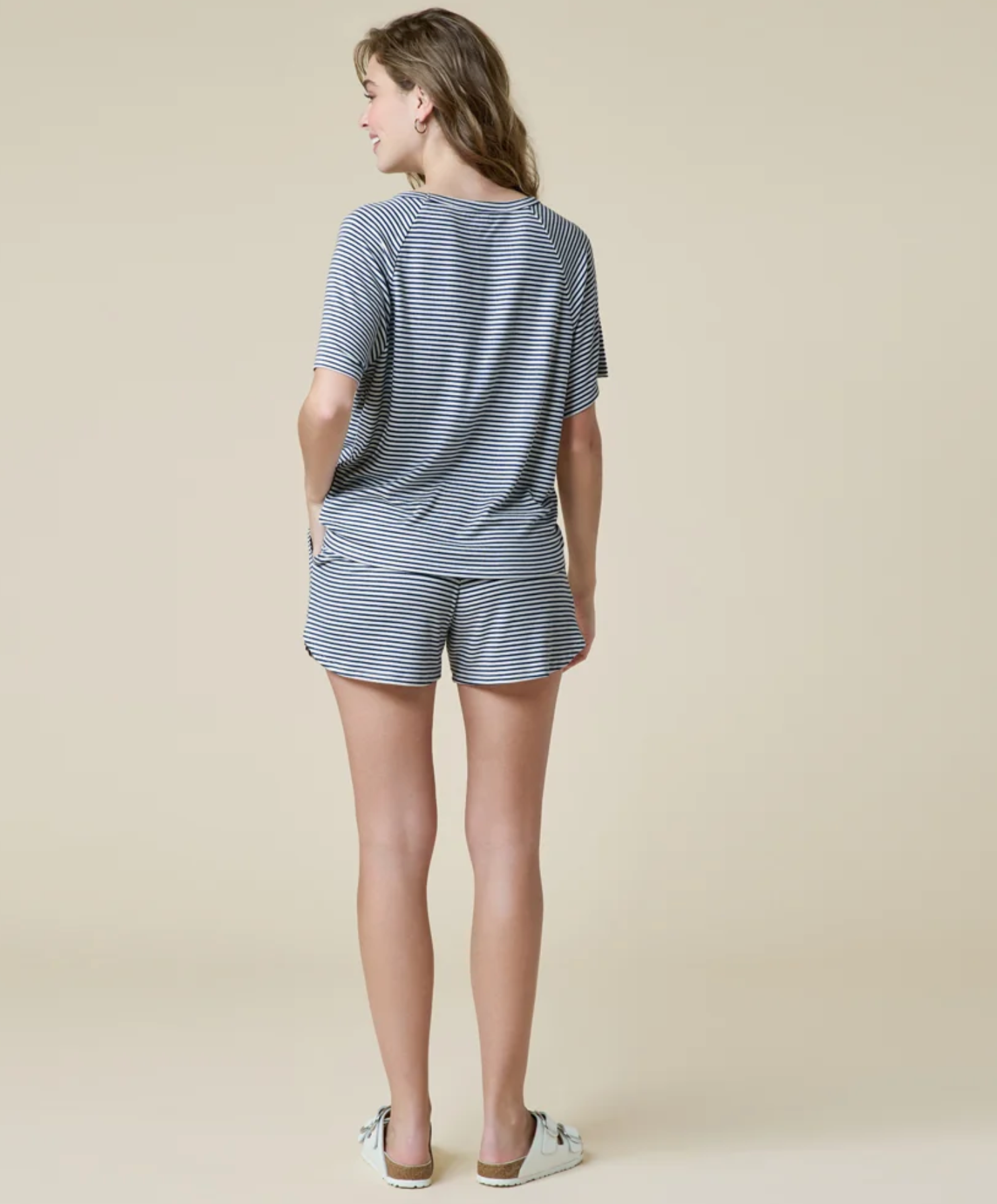 Midnight Stripe Dream Tee & Short Set