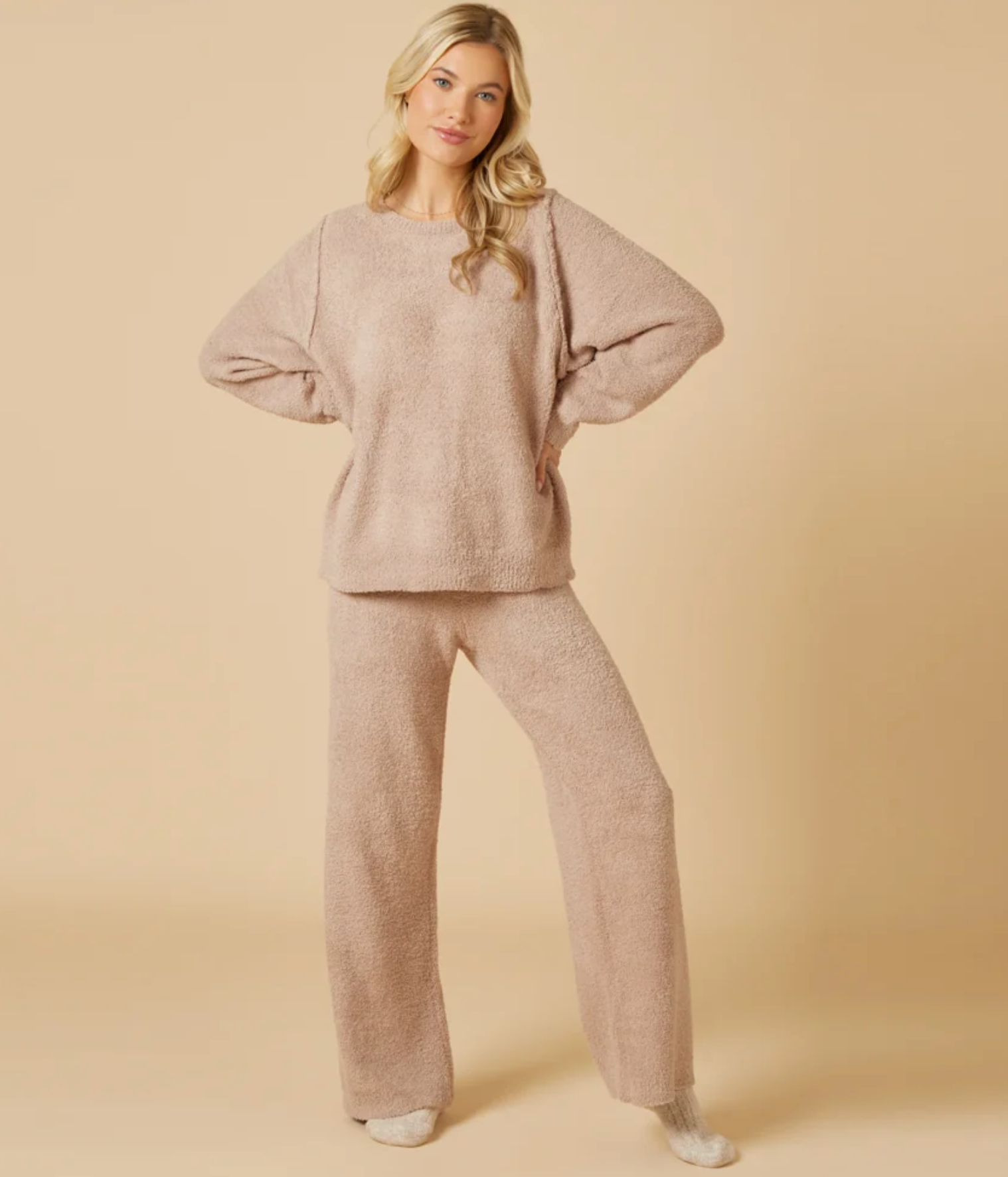 Coco Marshmallow Crew Neck Lounge Set