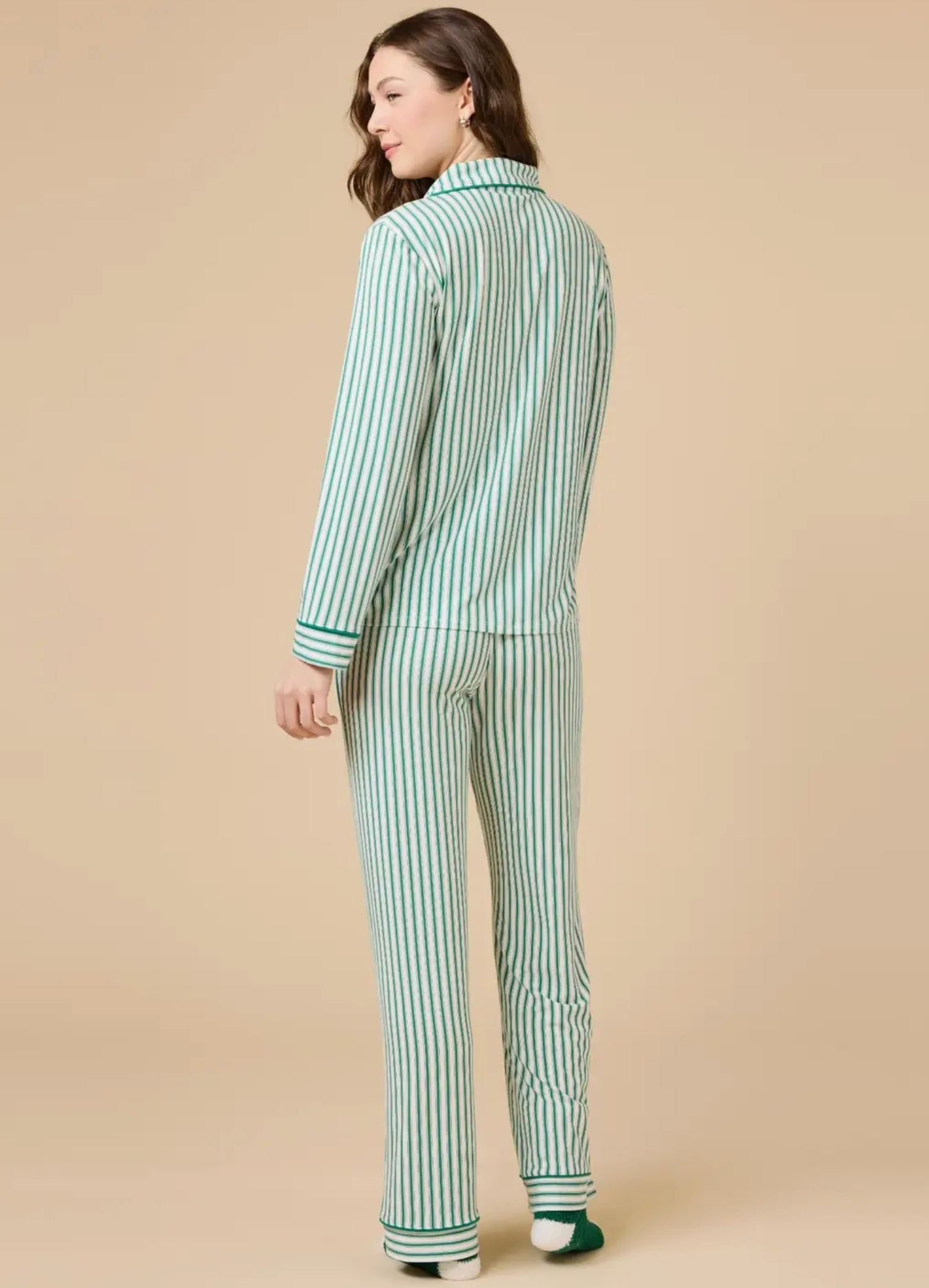 Green Stripe Aria PJ Set