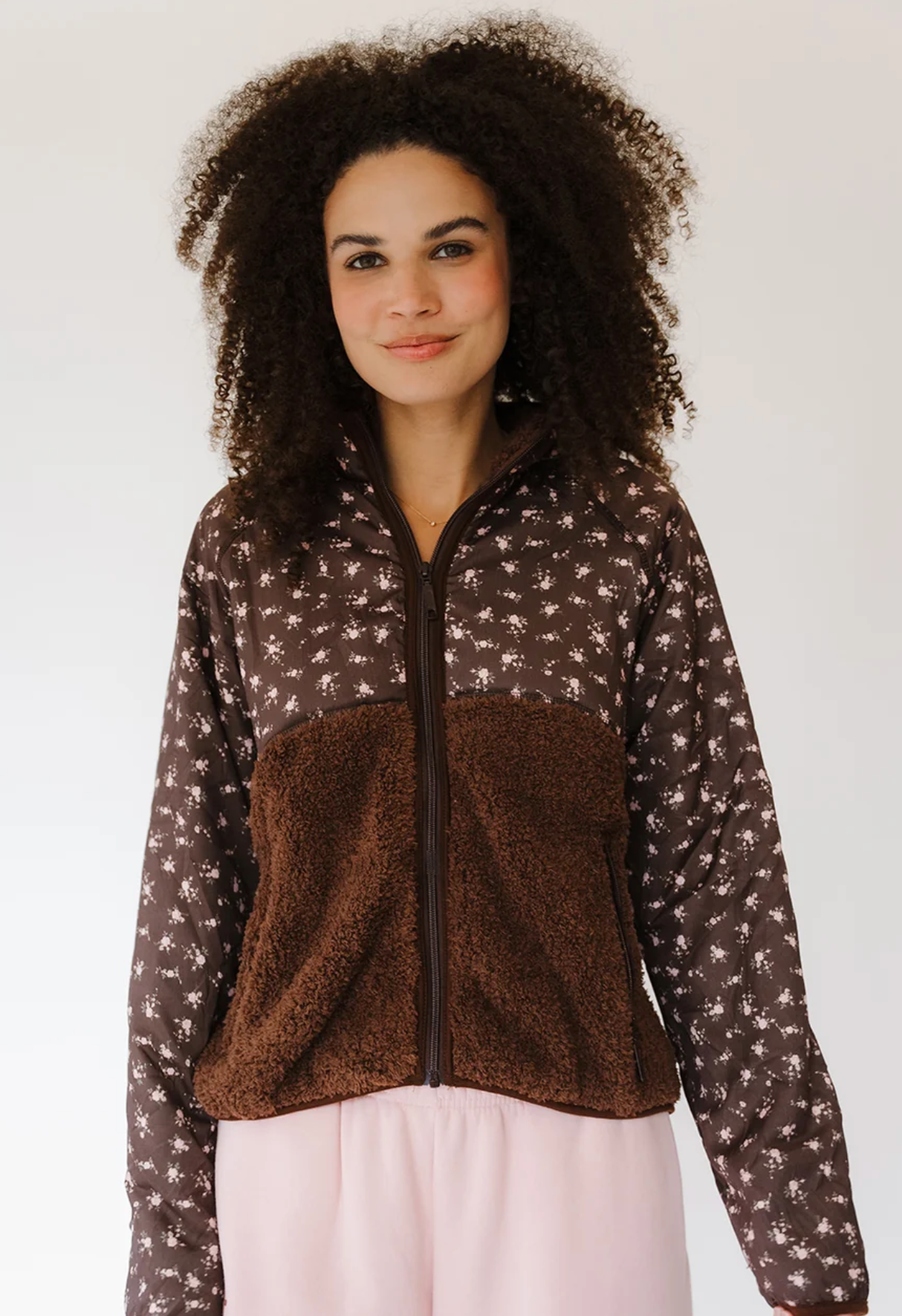 Cocoa Blush Macie Sherpa