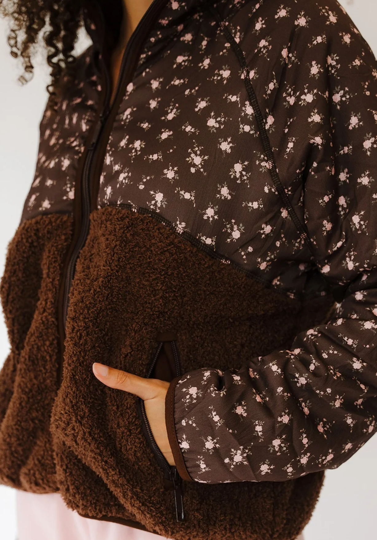 Cocoa Blush Macie Sherpa