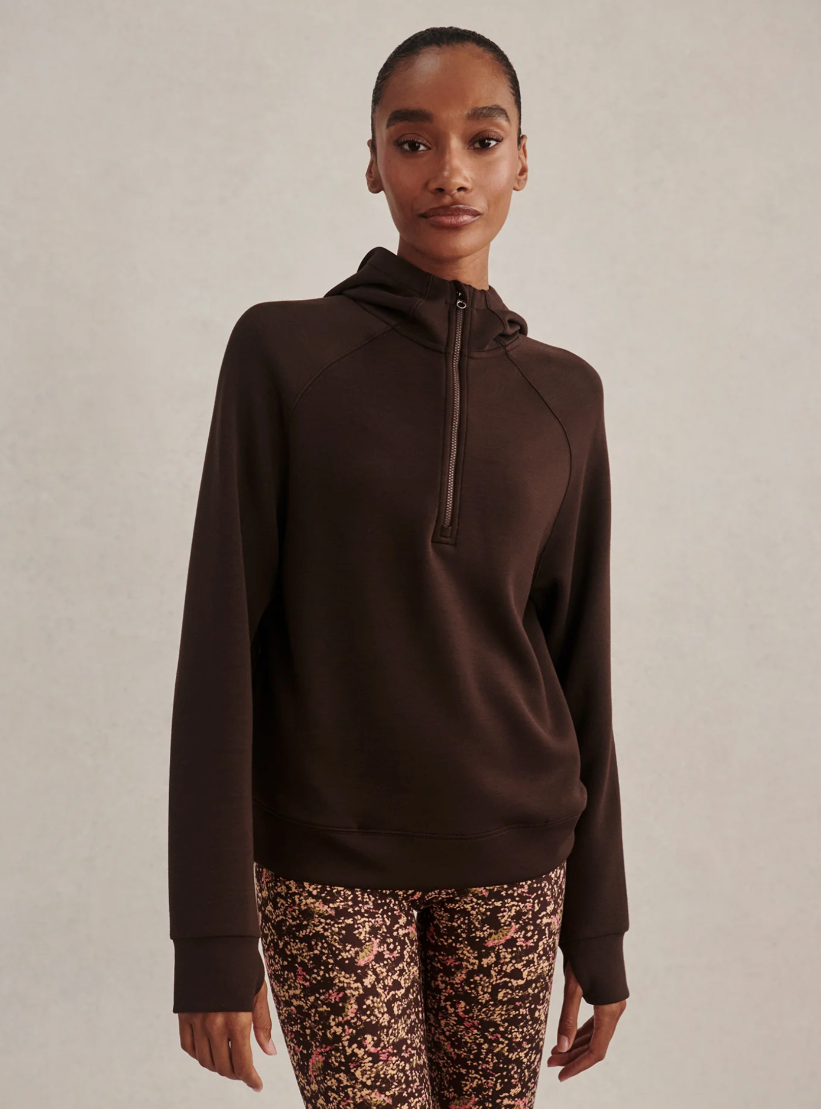 Coffee Bean Karo Half Zip