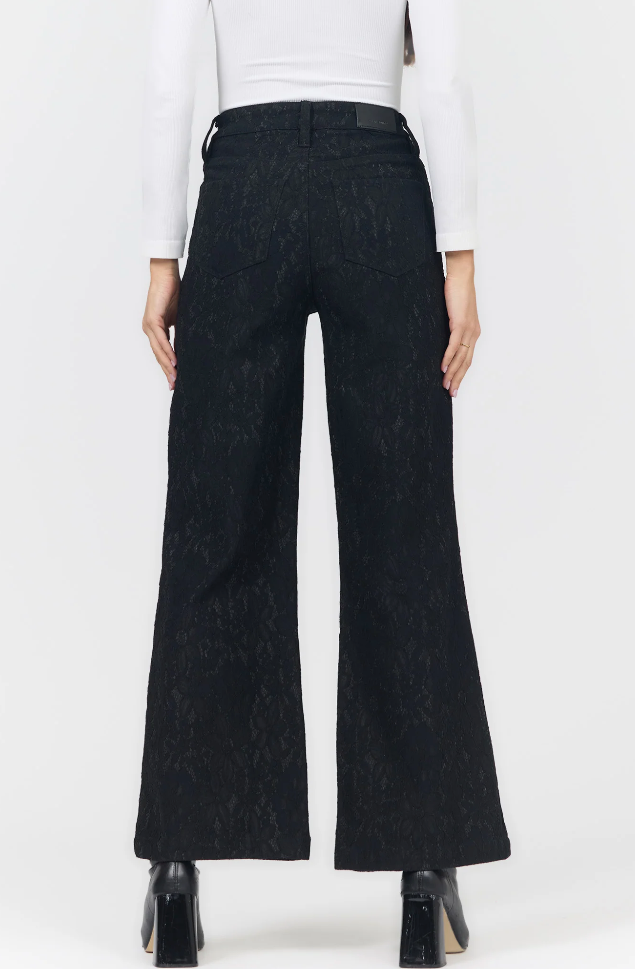 Black Lace Fiona Jeans