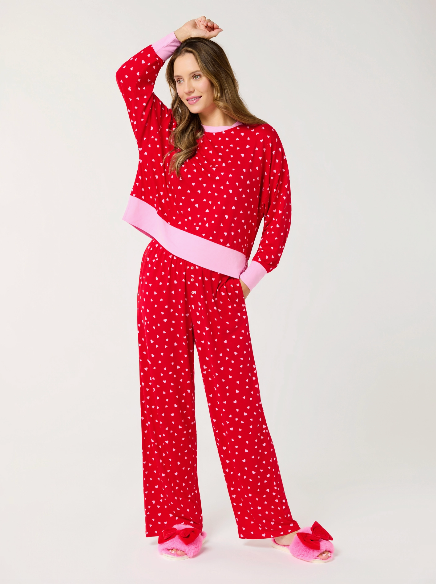 Mini Hearts Ultra-Soft Jersey Pj Set