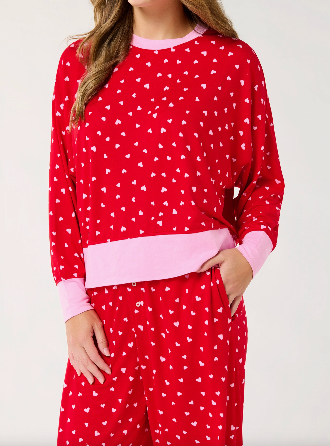 Mini Hearts Ultra-Soft Jersey Pj Set