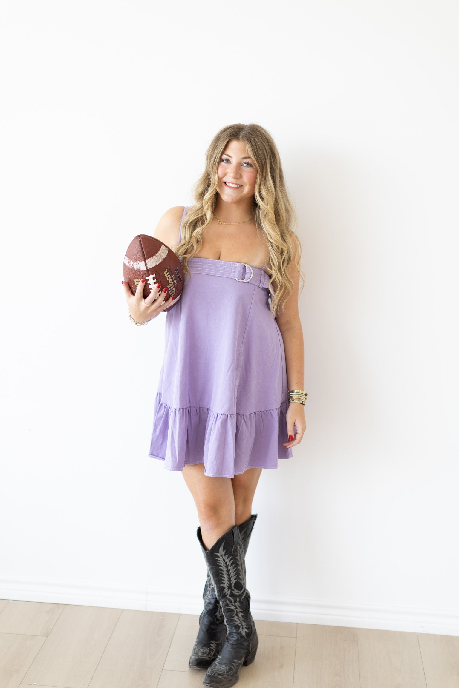 Lavender Buckle Dress