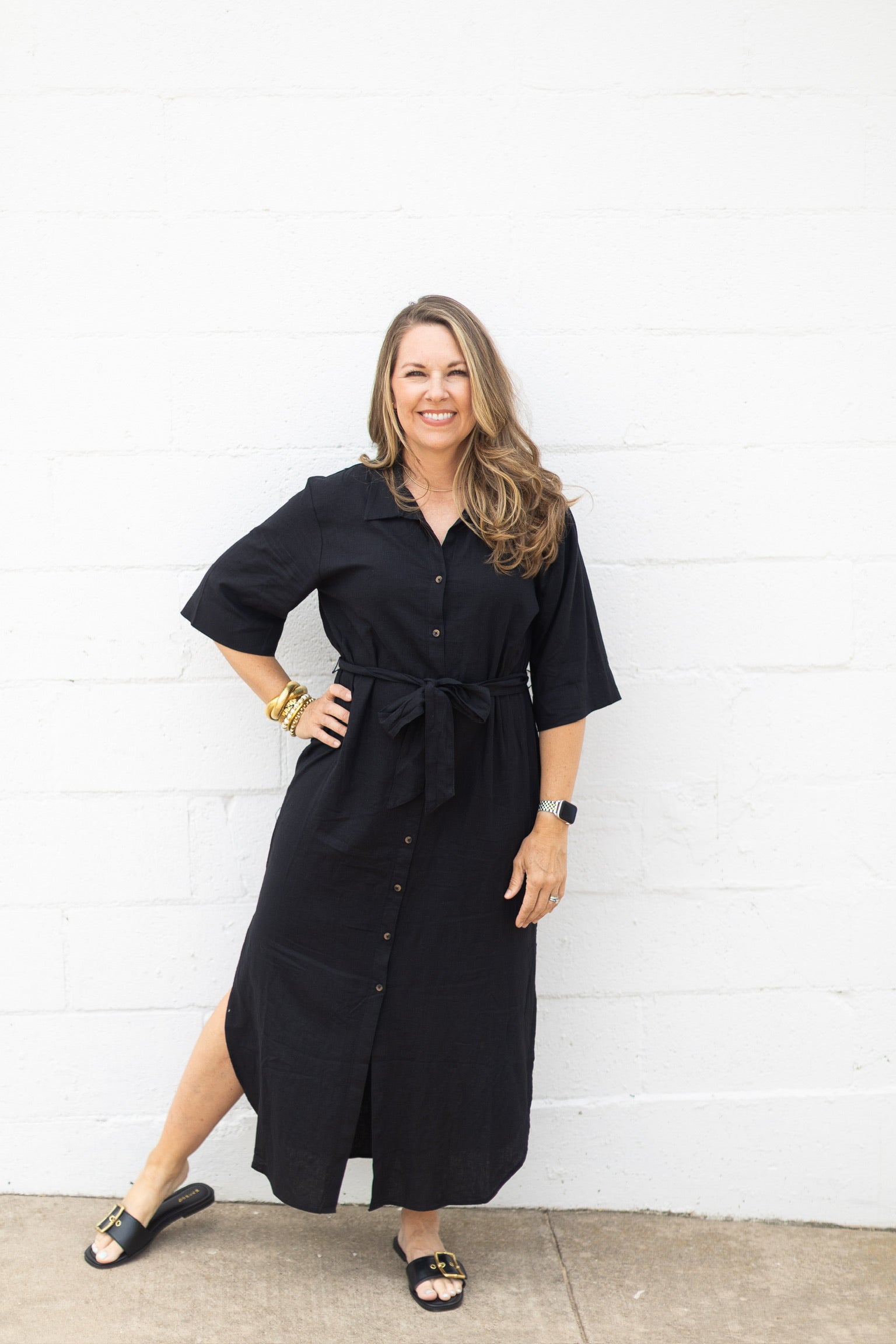 Brise Linen Midi Dress