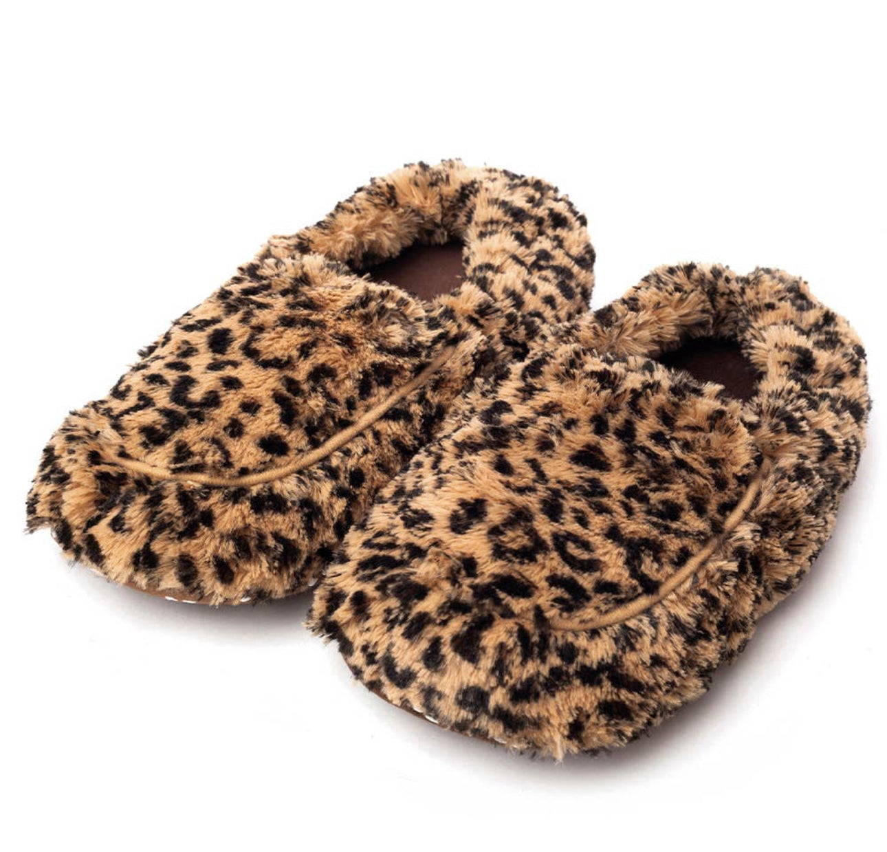 Warmies Heated Slippers, Leopard