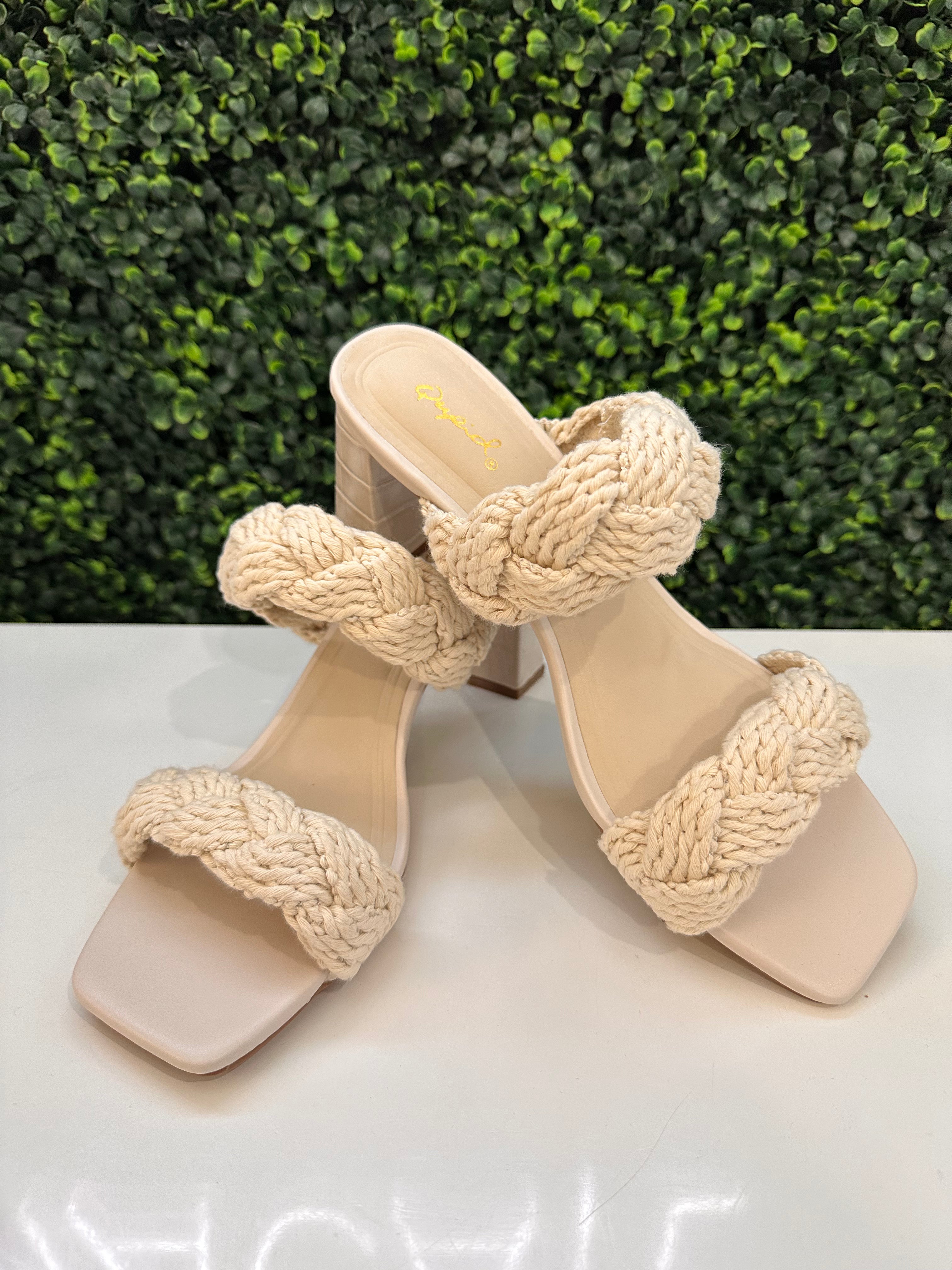 Knitted Heeled Sandal