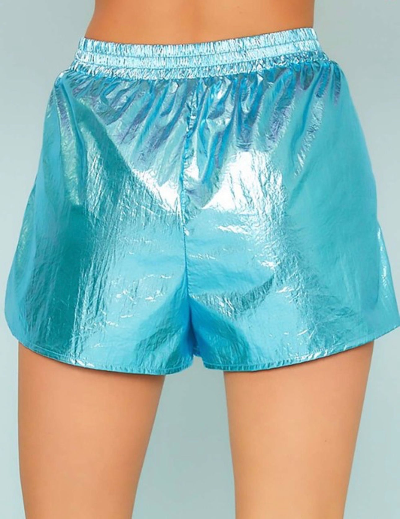 Metallic Colorblock Shorts