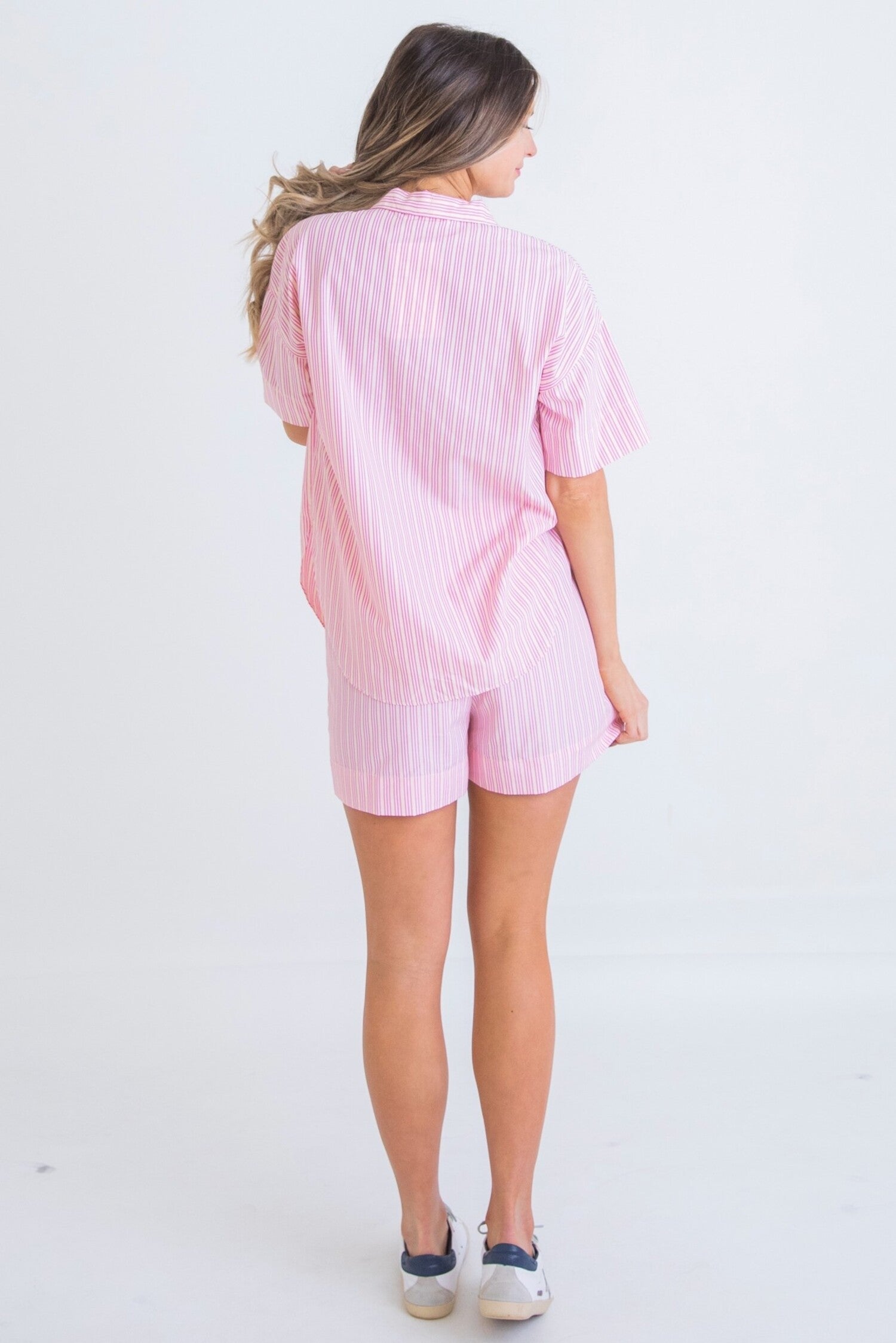 Karlie | Stripe Poplin Shirt