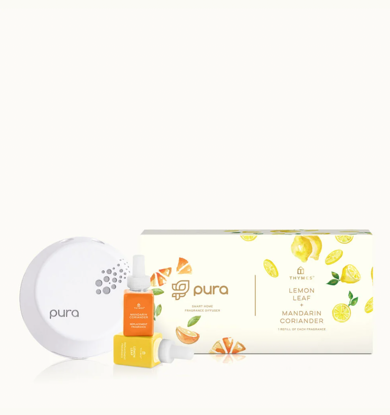 Mandarin Coriander & Lemon Leaf Pura Smart Home Diffuser Kit